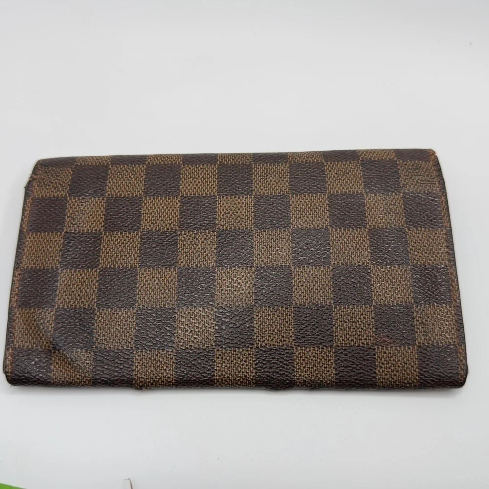 Louis Vuitton Portefeuille Sarah Damier Wallet Ebene Brown | Women’s | Used |
